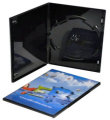 Single Ultra Slim  DVD case Glossy Black (7mm)